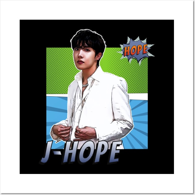 Comic j-hope BTS Wall Art by wennstore